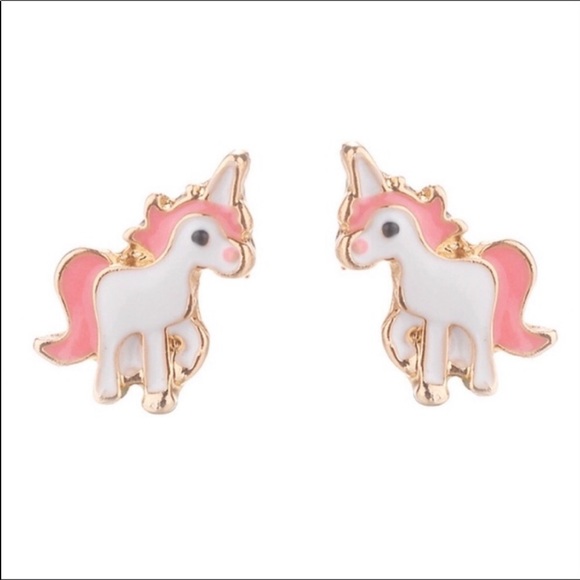 Unicorn Necklace Earring Set! - Picture 3 of 4